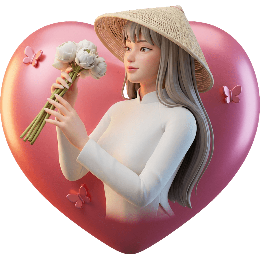 Nón Lá Bạch Hoa TikTok LIVE gift