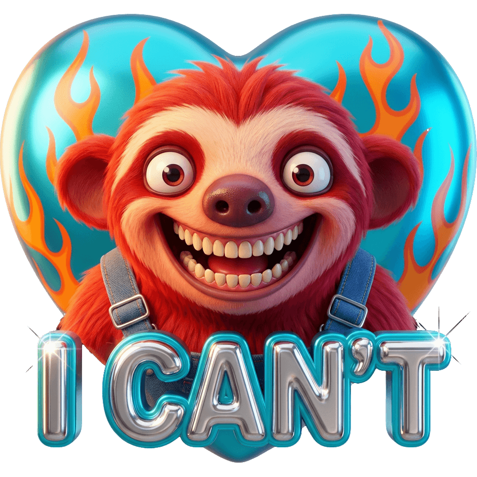 I CAN'T Sloth TikTok LIVE gift