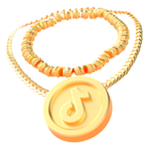 Gold necklace TikTok LIVE gift