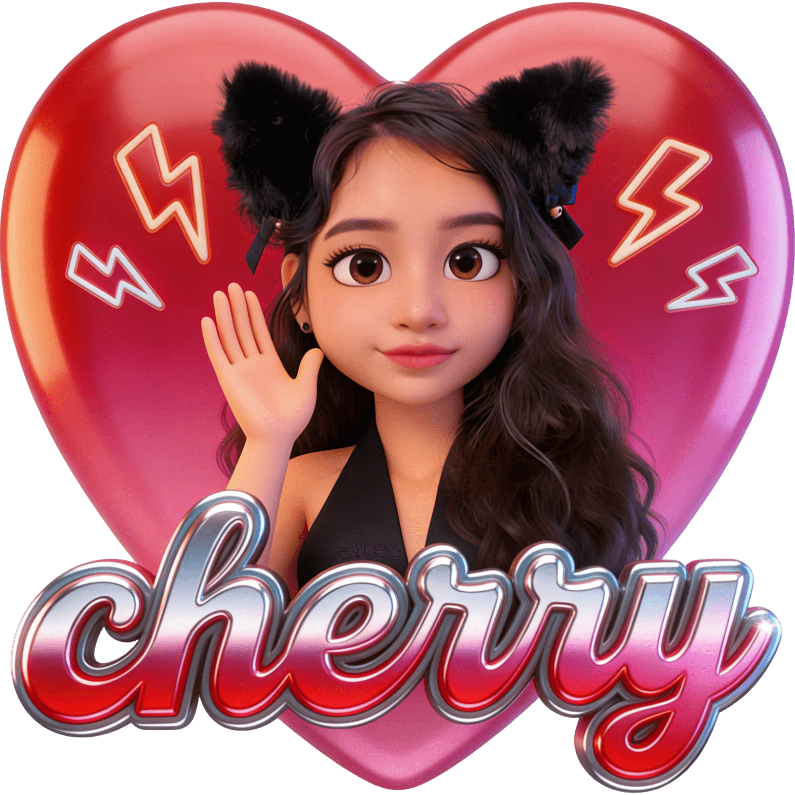 Cherry hand up TikTok LIVE gift