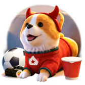 Red Devil Corgi TikTok gift