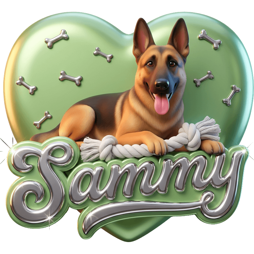 Verspielter Schäferhund TikTok LIVE gift