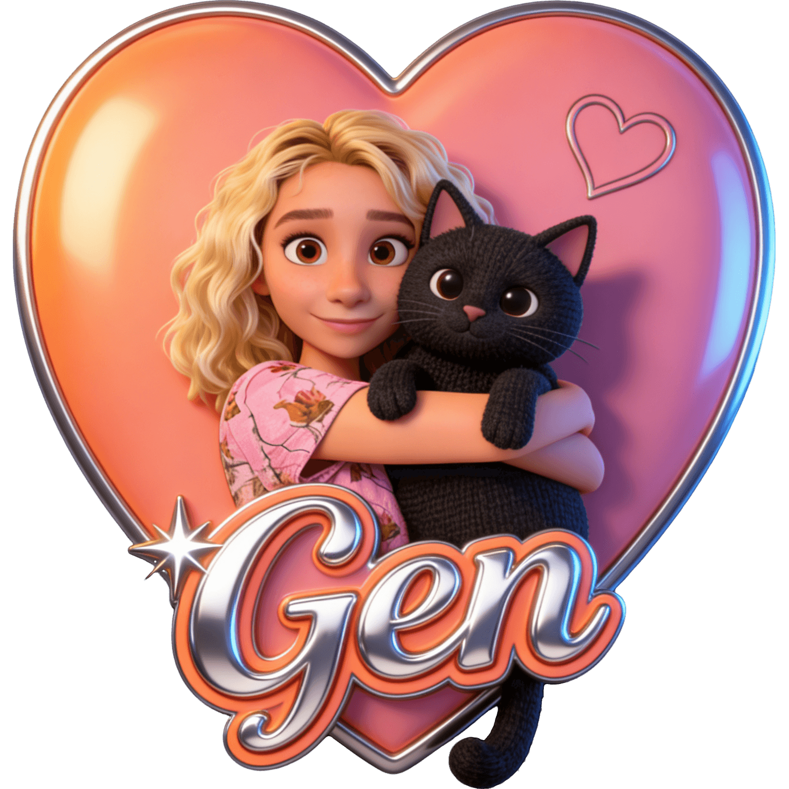 Gens Cat Hug TikTok LIVE gift