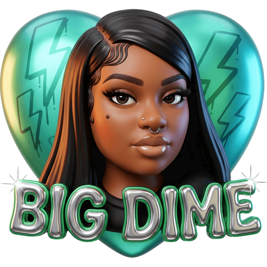 Teal Big Dime TikTok LIVE gift