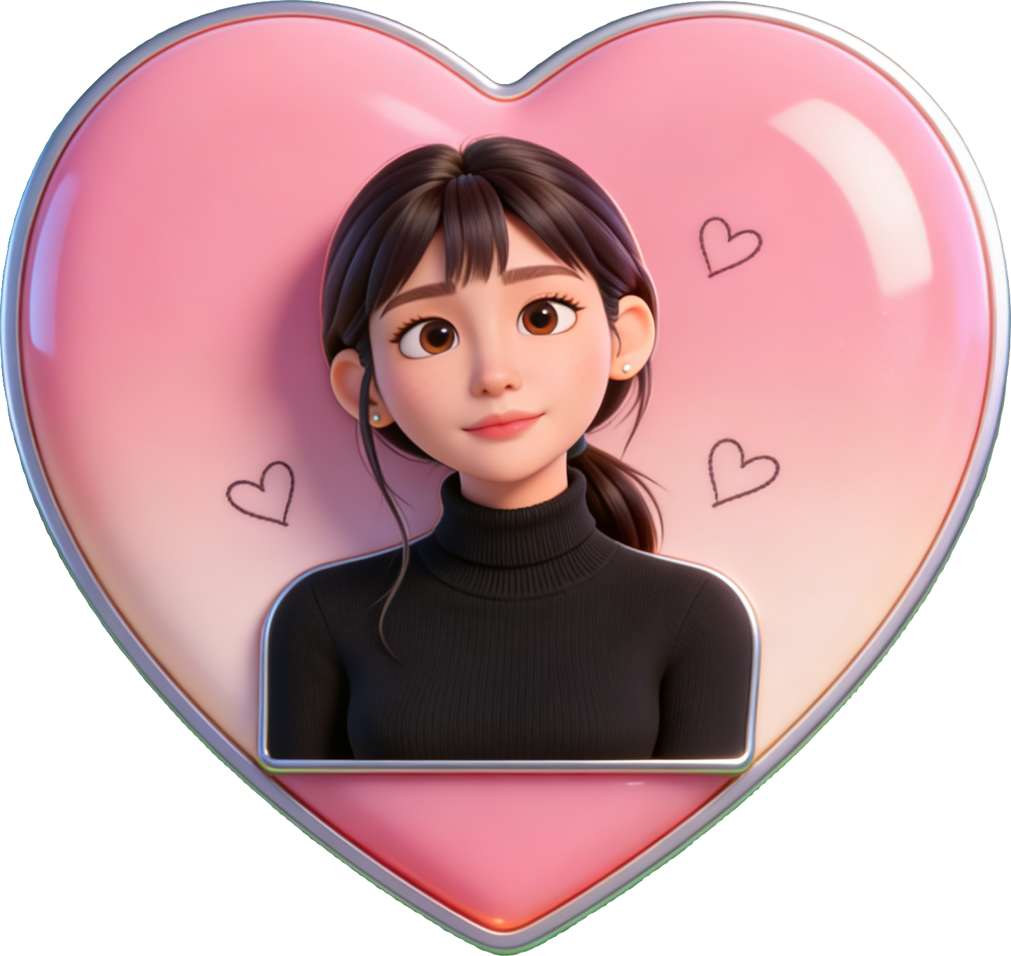 Pink Heart Pin TikTok LIVE gift