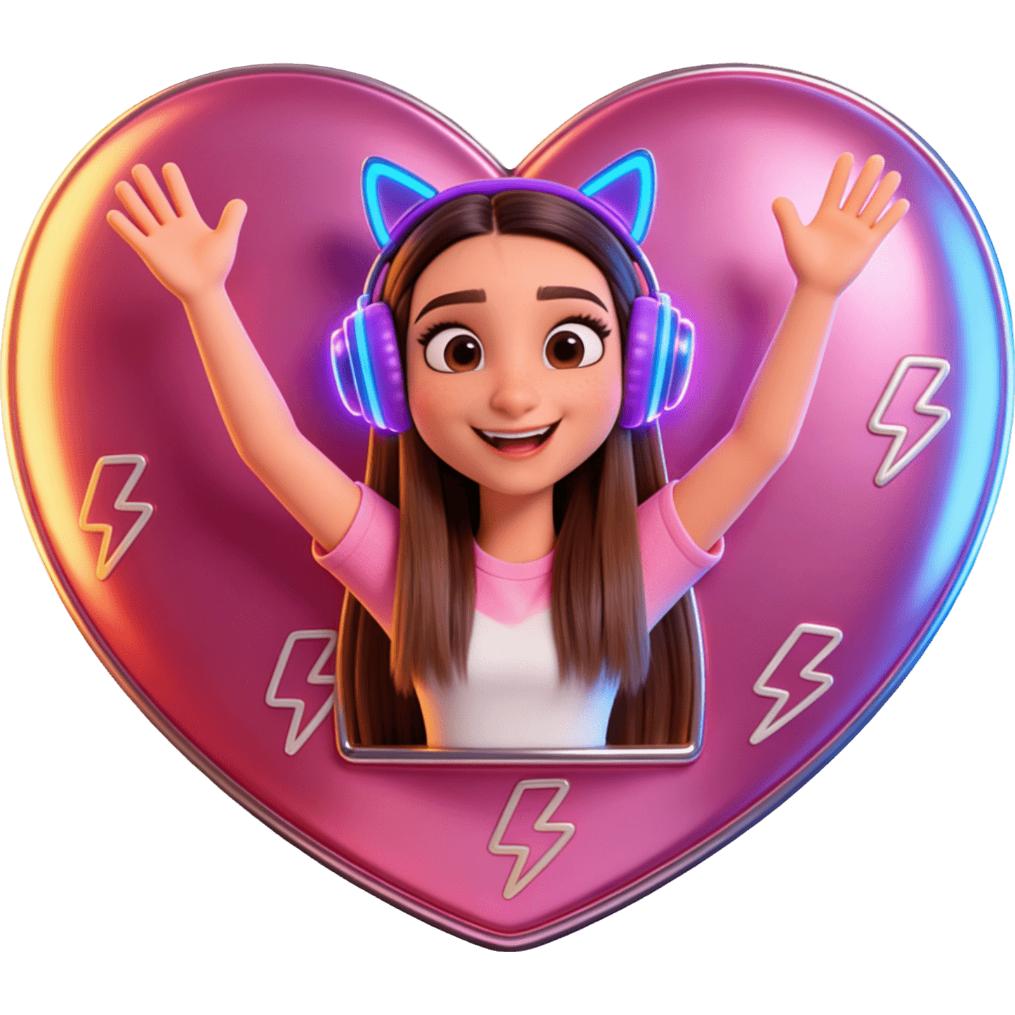 Kotky z sercem TikTok LIVE gift