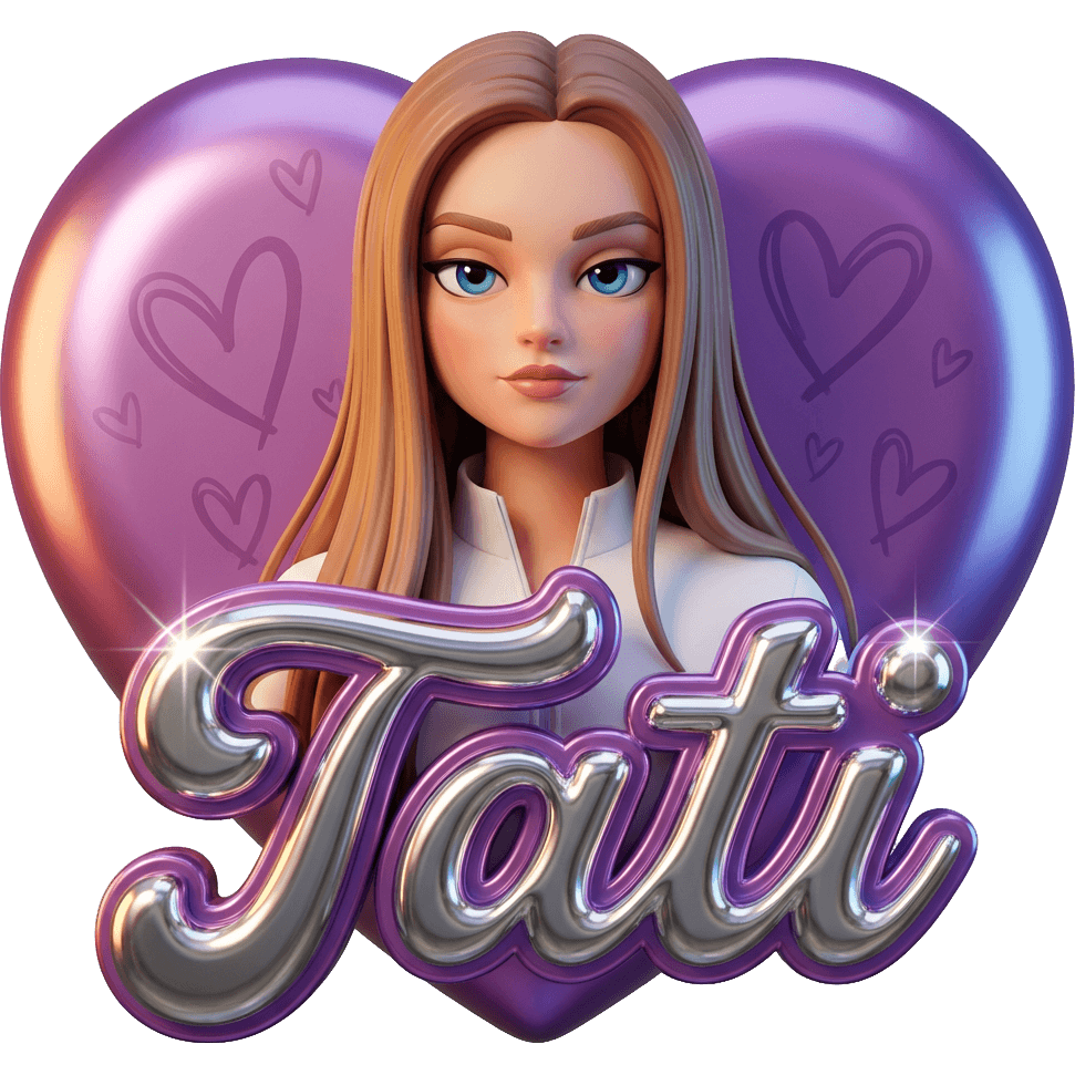 Фиолетовая Tati TikTok LIVE gift