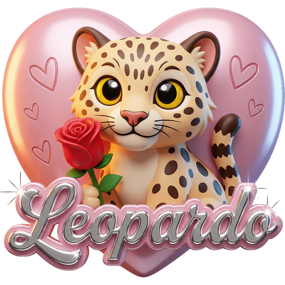 Leopardo con Rosa TikTok LIVE gift