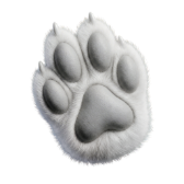 White paw TikTok LIVE gift