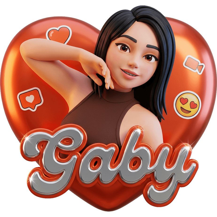 Pose de Gaby TikTok LIVE gift