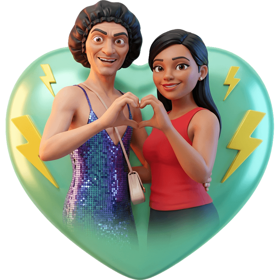 Casal em Pose TikTok LIVE gift