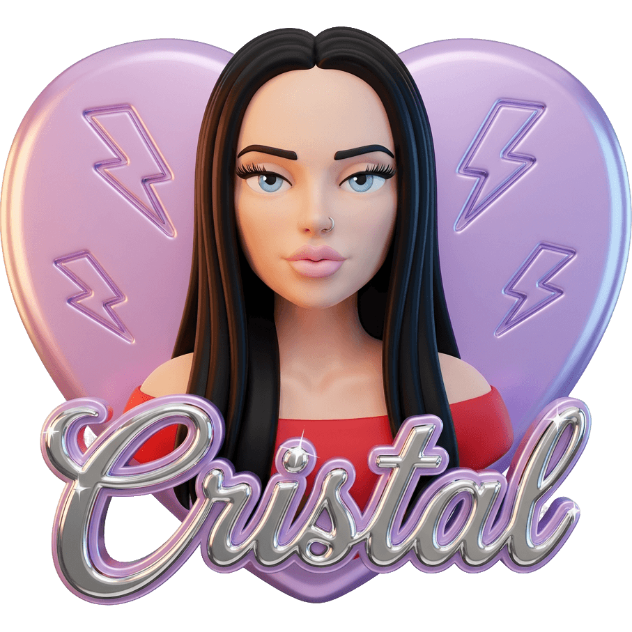 Cristal в красном TikTok LIVE gift