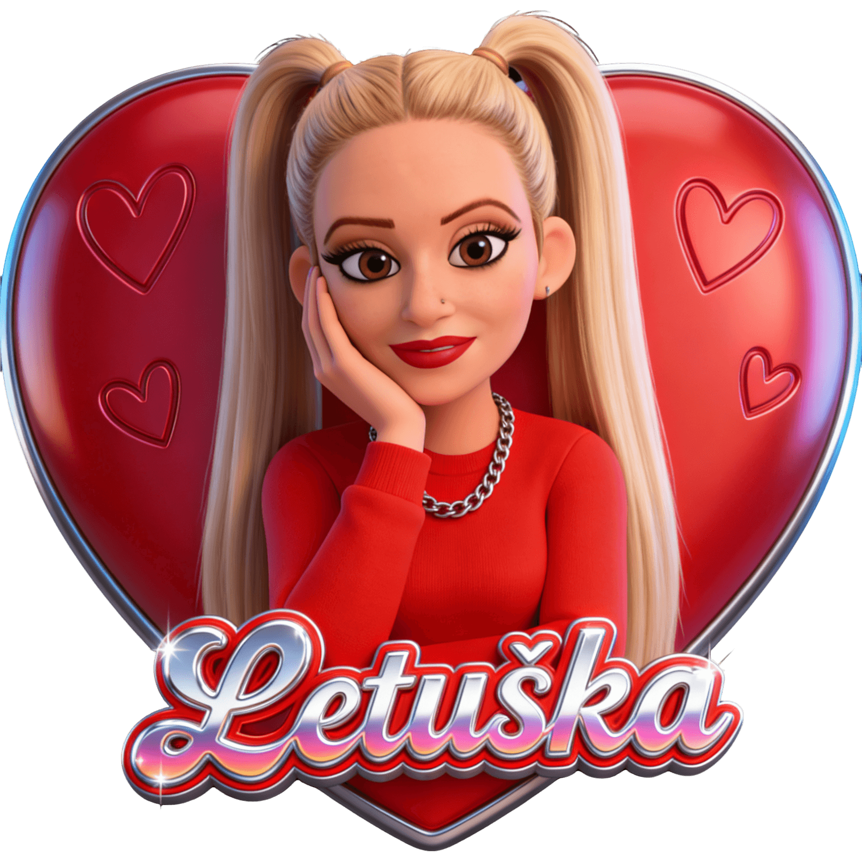 Letuška Červená TikTok LIVE gift
