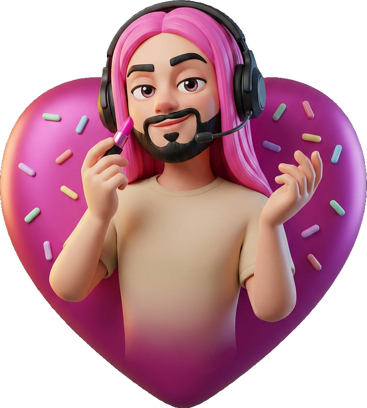 Pink Wig Mic TikTok LIVE gift