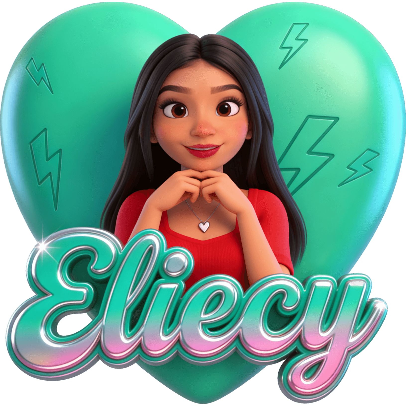 Eliecy de rojo TikTok LIVE gift