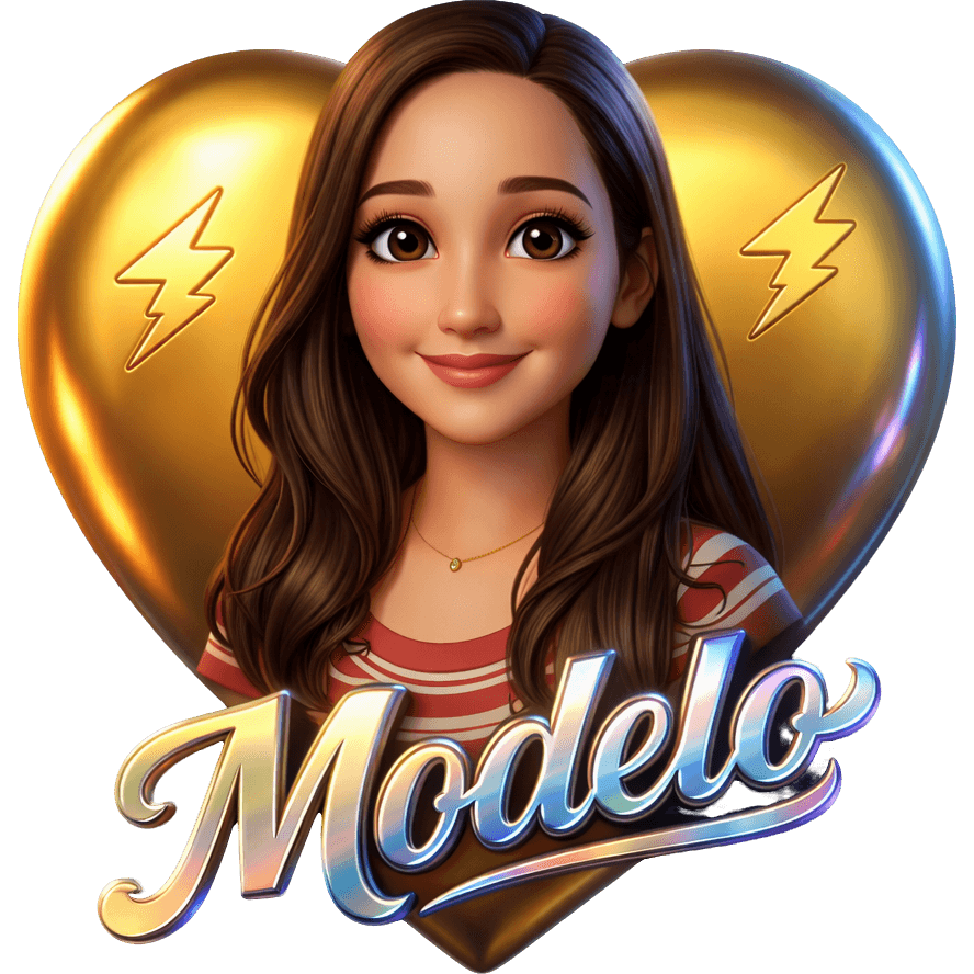 Modelo Dourado TikTok LIVE gift
