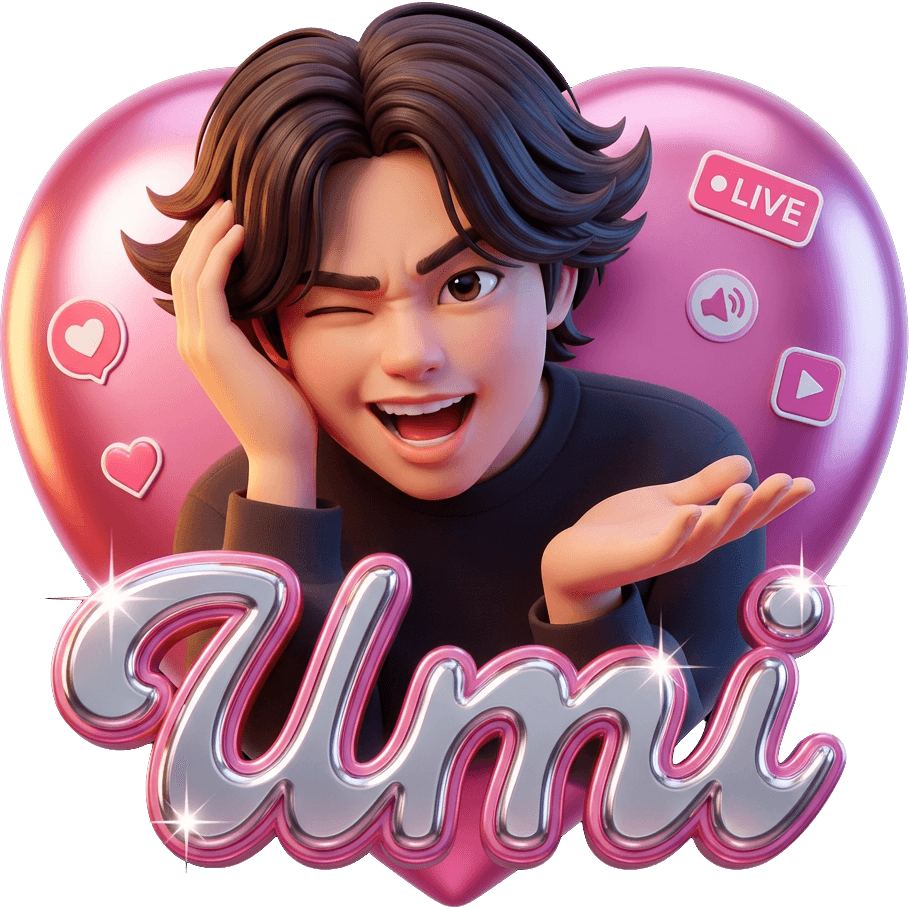 Umiの片手ポーズ TikTok LIVE gift