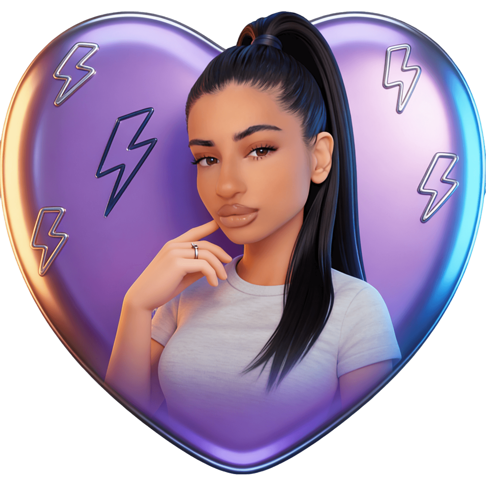 Noufara Pose TikTok LIVE gift