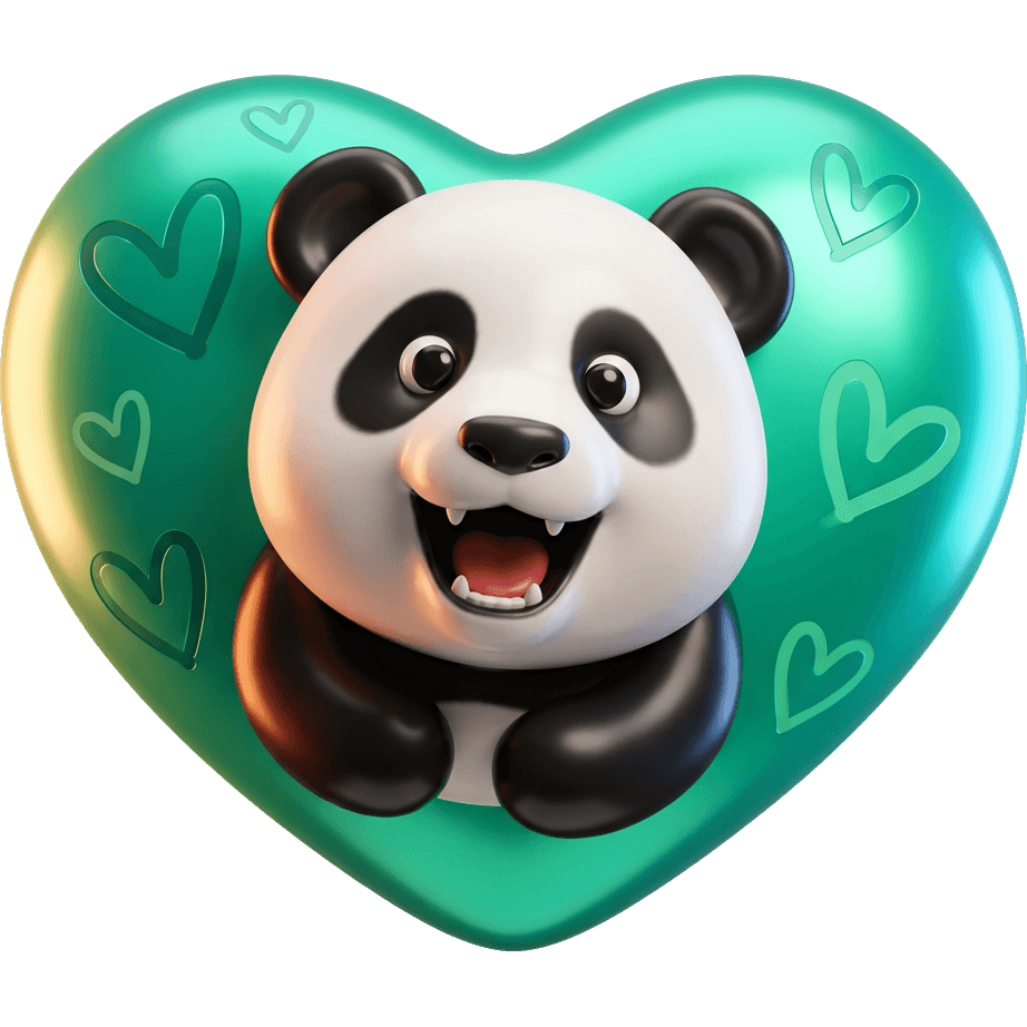 Panda Turquesa TikTok LIVE gift
