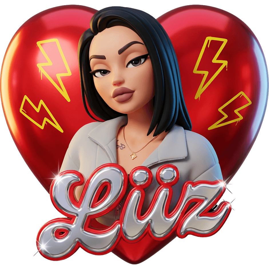 Liiz в белом TikTok LIVE gift