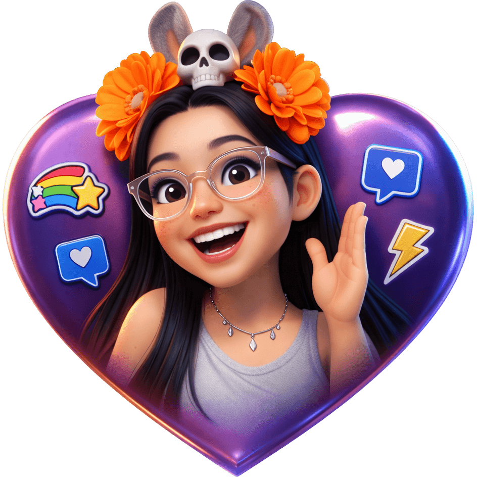 Orelhas em Flor TikTok LIVE gift