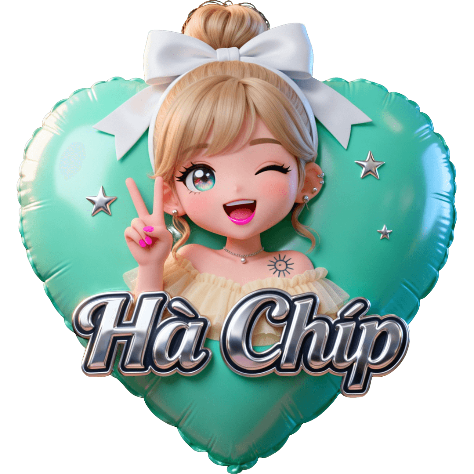 Hà Chíp Nơ Trắng TikTok LIVE gift