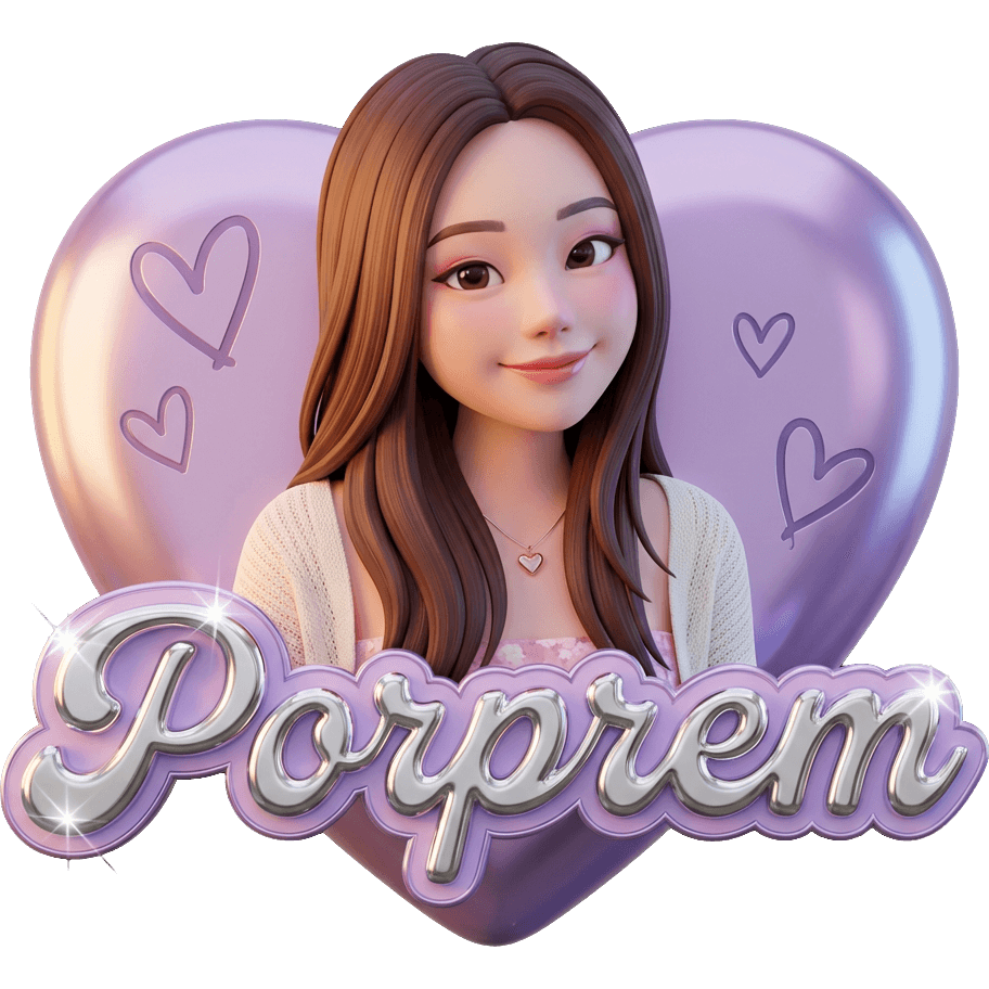 Porprem สีม่วง TikTok LIVE gift