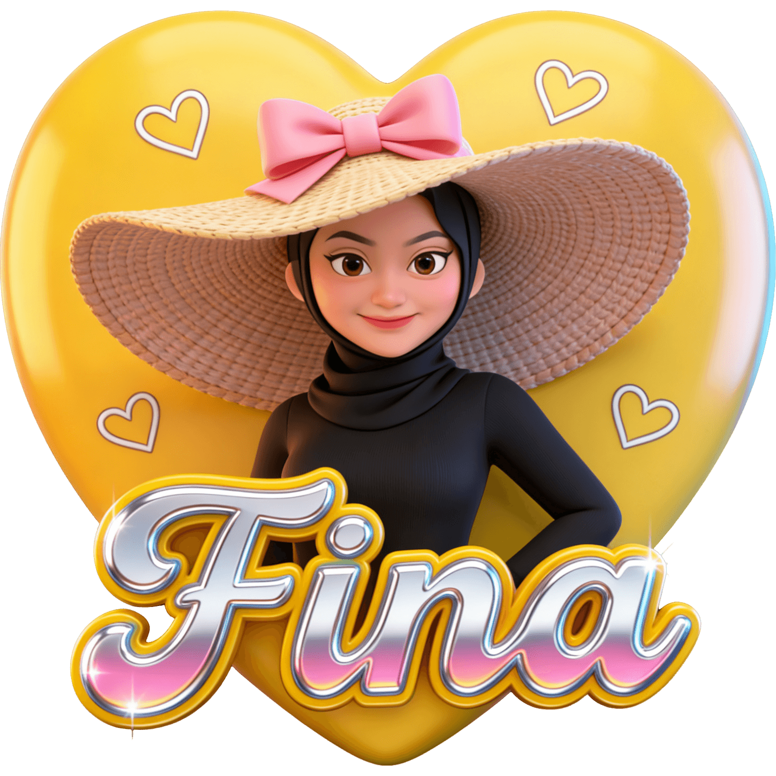 Topi Lebar Fina TikTok LIVE gift