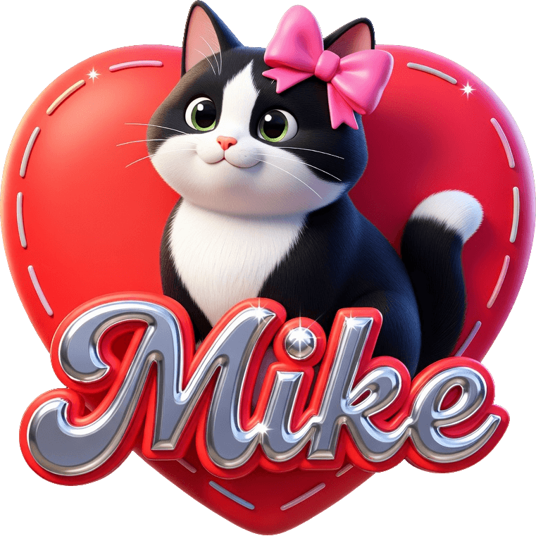 Heart Cat Mike TikTok LIVE gift
