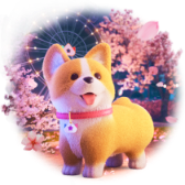 Corgi Blossom Land TikTok LIVE gift